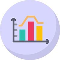 Stacked Graph Vector Icon Design