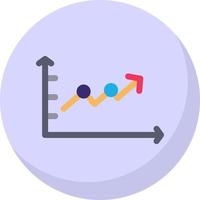 Upward Trend in Graph Vector Icon Design