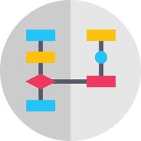 Flowchart Vector Icon Design