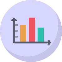 Column Chart Vector Icon Design