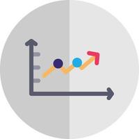 Upward Trend in Graph Vector Icon Design