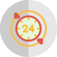 24 Hours Vector Icon Design