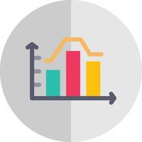 Stacked Graph Vector Icon Design