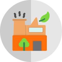 Green Factory Vector Icon Design