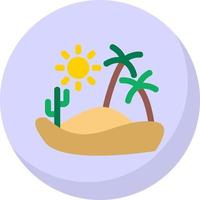 Desert Reort Vector Icon Design