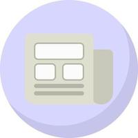 Newspaper Vector Icon Design