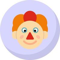 diseño de icono de vector de payaso