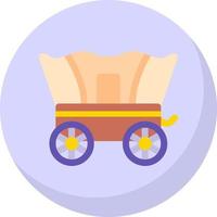 Desert Carriage Vector Icon Design