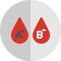 Blood Types Vector Icon Design