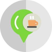 Cafe Location Vector Icon Design