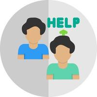 Ask For Help Vector Icon Design