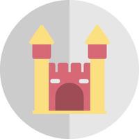 diseño de icono de vector de castillo hinchable