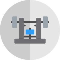 Bench Press Vector Icon Design