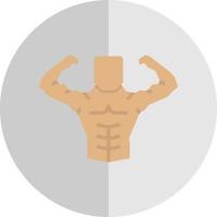 Body Builder Vector Icon Design