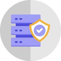 Secured Backup Vector Icon Design