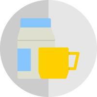 Coffee Milk Vector Icon Design