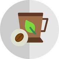 Mint Coffee Vector Icon Design