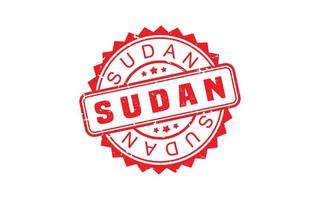 SUDAN stamp rubber with grunge style on white background vector