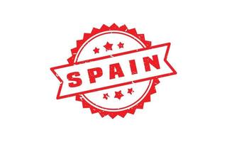 SPAIN stamp rubber with grunge style on white background vector