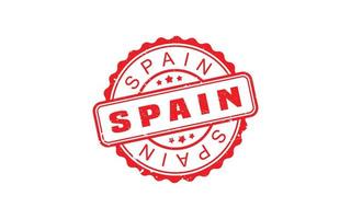 SPAIN stamp rubber with grunge style on white background vector