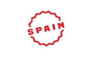 SPAIN stamp rubber with grunge style on white background vector