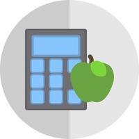 Calorie Calculator Vector Icon Design