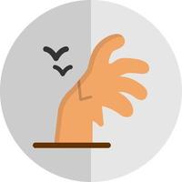 Scary Hand Vector Icon Design