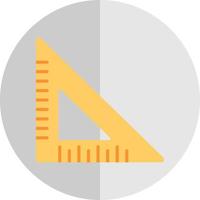 Triangular Ruler Vector Icon Design