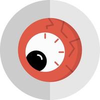 Scary Eyeball Vector Icon Design