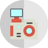 diseño de icono de vector de cámara dslr