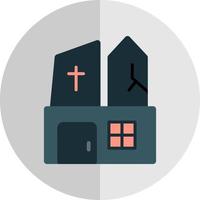 Ghost Castle Vector Icon Design