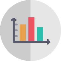 Column Chart Vector Icon Design