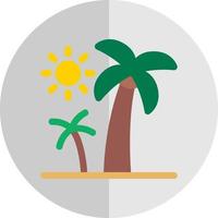 Palm Trees Vector Icon Design