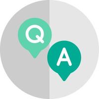 Question and Answer Vector Icon Design