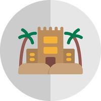 Desert Palace Vector Icon Design