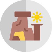 Desert Rocks Vector Icon Design