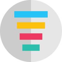Funnel Chart Vector Icon Design