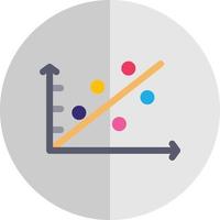 Scatter Plot Vector Icon Design