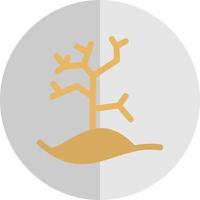 diseño de icono de vector de árbol seco