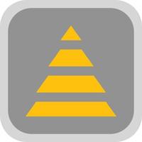 Pyramid Chart Vector Icon Design