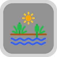 Swamp Vector Icon Design