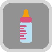 Milk Bottle Vector Icon Design