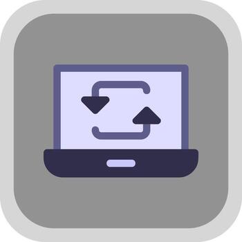 diseño de icono de vector de sincronización de datos