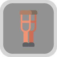 Crutches Vector Icon Design