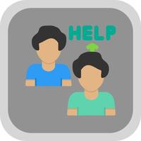 Ask For Help Vector Icon Design