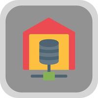 Data Warehouse Vector Icon Design