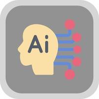 Artificial Consciousness Vector Icon Design