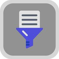 Data Filtering Vector Icon Design