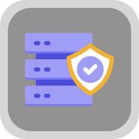 Secured Backup Vector Icon Design