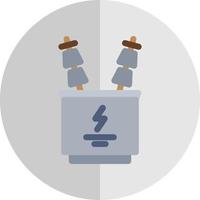 Power Transformer Vector Icon Design